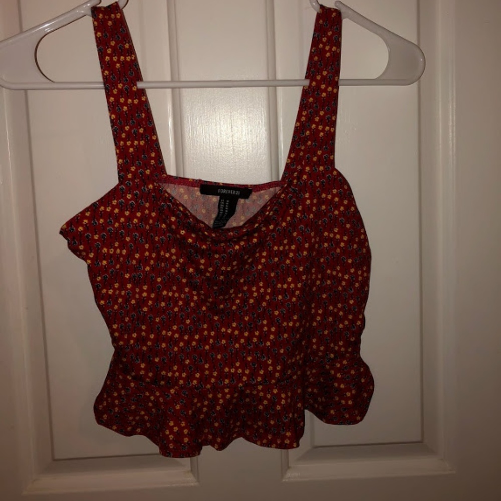 Forever 21 Flower Crop Top (NEVER WORN)